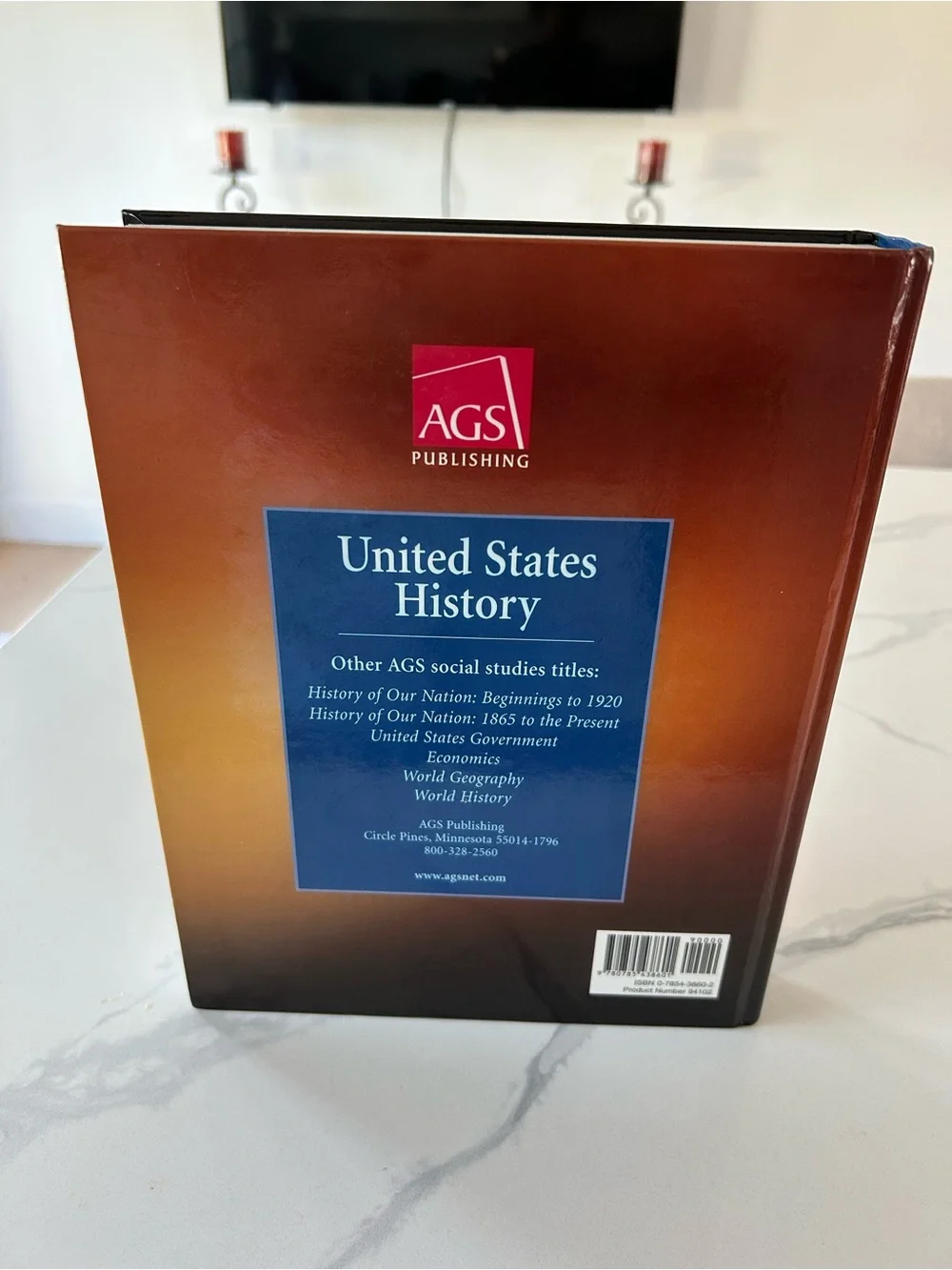 AGB United States History Teacher's Edition - Blue, Red, Gold Cover